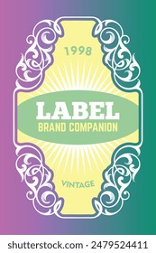 The wax packaging label design is suitable for premium wax packaging labels