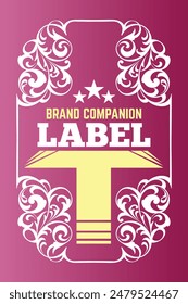 The wax packaging label design is suitable for premium wax packaging labels