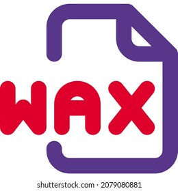 WAX is plain text format and contains the URL location of the audio file