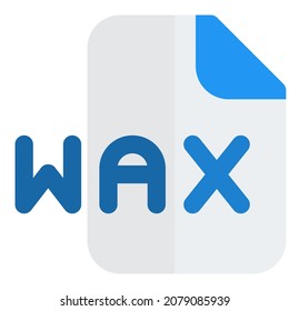 WAX is plain text format and contains the URL location of the audio file