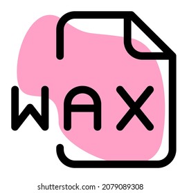WAX is plain text format and contains the URL location of the audio file
