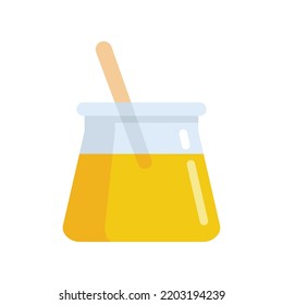 Wax pot stick icon. Flat illustration of wax pot stick vector icon isolated on white background