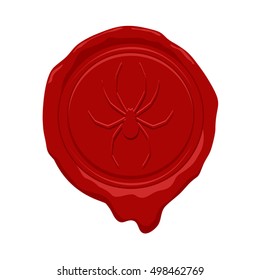 wax seal design with spider 