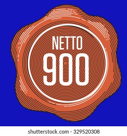 Wax seal stamp. Vector