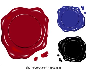 wax seal in various colors