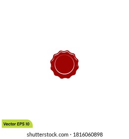 wax stamp icon logo template design element