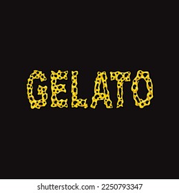wax vector gelato word text letter form cake oil wax weed
