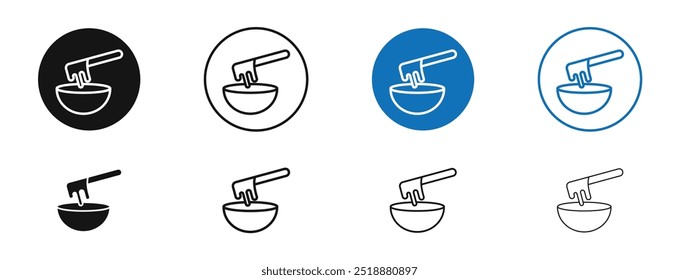 Wax vector icon in black and blue colors