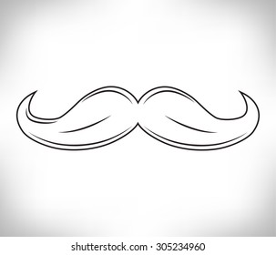 Waxed Hipster Mustache