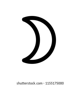 waxing crescent moon