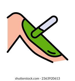 Waxing. Depilation. Shugaring. Leg hair removal. Body skin salon woman beauty and depilation. Hair treatment. Tools for depilation.