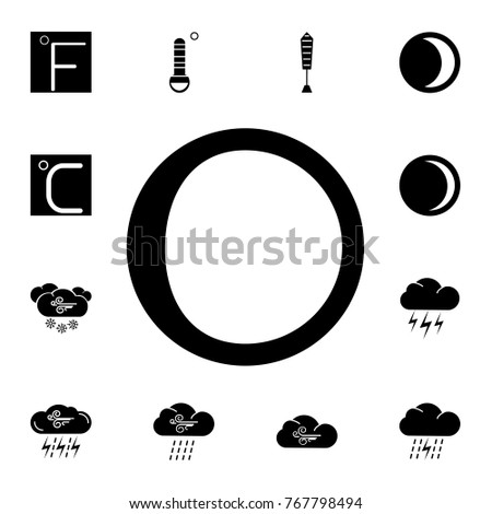 waxing gibbous moon icon. Set of weather sign icons. Web Icons Premium quality graphic design. Signs, outline symbols collection, simple icons for websites, web design, mobile app on white background