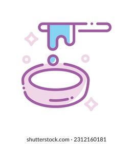 Waxing icon design in four variation color
