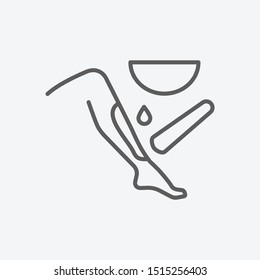 Waxing Icon Line Symbol. Isolated Vector Illustration Of  Icon Sign Concept For Your Web Site Mobile App Logo UI Design