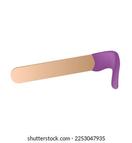Waxing, melting wax, step by step depilation, vector
