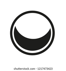 Waxing moon icon. Trendy Waxing moon logo concept on white background from Weather collection. Suitable for use on web apps, mobile apps and print media.