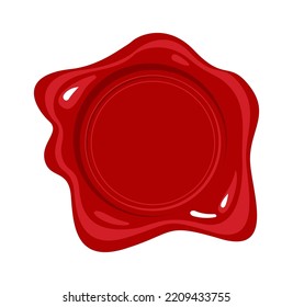 Waxing seal with stripe hand drawn illustration