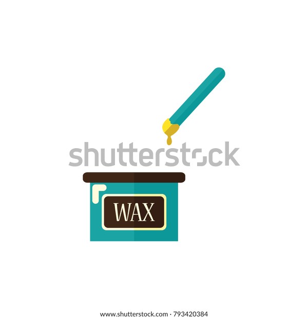 Waxing Stick Wax Jar Hair Removal Stock Vector Royalty Free