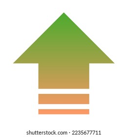 Up Way Arrow Icon Gradient