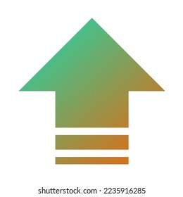 Up Way Arrow Icon Gradient