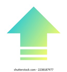 Up Way Arrow Icon Gradient