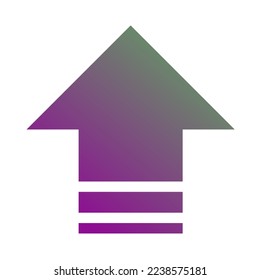 Up Way Arrow Icon Gradient