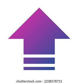 Up Way Arrow Icon Gradient