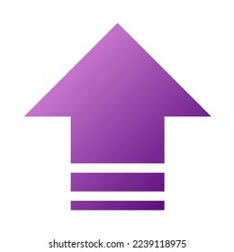 Up Way Arrow Icon Gradient