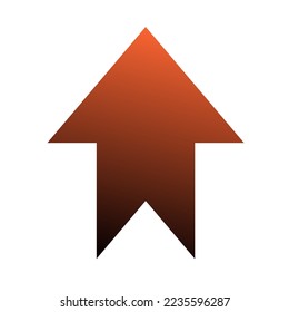 Up Way Arrow Icon Gradient Vector