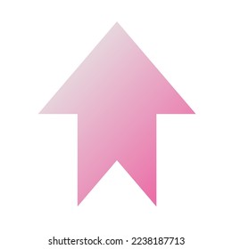 Up Way Arrow Icon Gradient Vector