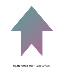 Up Way Arrow Icon Gradient Vector