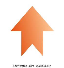 Up Way Arrow Icon Gradient Vector