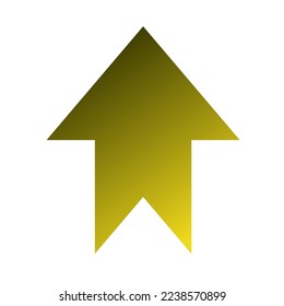 Up Way Arrow Icon Gradient Vector