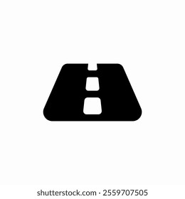way asphalt highway icon sign vector