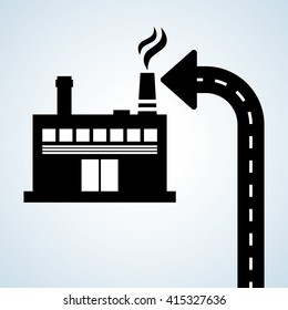 Way design, street and road sign concept, editable vector