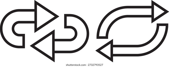 way direction arrow sign. Mega set of way direction arrow sign. Way sign. Road navigation arrows. Black Arrow Sign Direction Icon Set. Vector Image