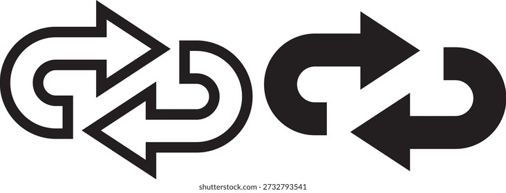 way direction arrow sign. Mega set of way direction arrow sign. Way sign. Road navigation arrows. Black Arrow Sign Direction Icon Set. Vector Image