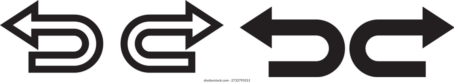 way direction arrow sign. Mega set of way direction arrow sign. Way sign. Road navigation arrows. Black Arrow Sign Direction Icon Set. Vector Image