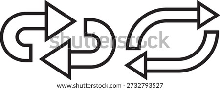 way direction arrow sign. Mega set of way direction arrow sign. Way sign. Road navigation arrows. Black Arrow Sign Direction Icon Set. Vector Image