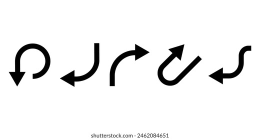 Way direction arrow sign. Vector