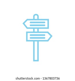 Way direction arrow, Wind direction Icon, road direction, road direction icon, vector illustration
