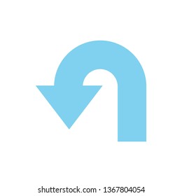 Way direction arrow, Wind direction Icon, road direction, road direction icon, vector illustration
