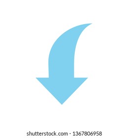 Way direction arrow, Wind direction Icon, road direction, road direction icon, vector illustration
