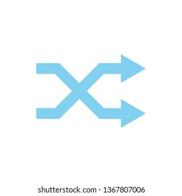 Way direction arrow, Wind direction Icon, road direction, road direction icon, vector illustration
