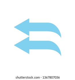 Way direction arrow, Wind direction Icon, road direction, road direction icon, vector illustration
