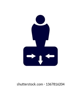 Way direction arrow, Wind direction Icon, road direction, road direction icon, vector illustration
