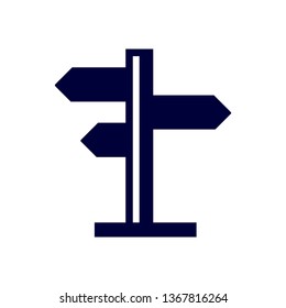 Way direction arrow, Wind direction Icon, road direction, road direction icon, vector illustration
