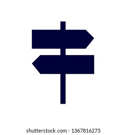 Way direction arrow, Wind direction Icon, road direction, road direction icon, vector illustration
