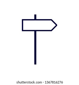 Way direction arrow, Wind direction Icon, road direction, road direction icon, vector illustration
