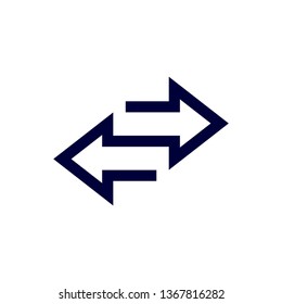 Way direction arrow, Wind direction Icon, road direction, road direction icon, vector illustration
